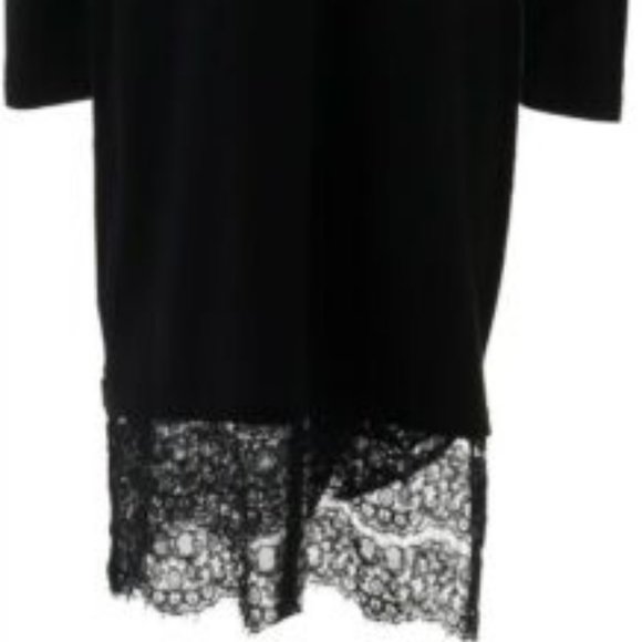 NWT ISAAC MIZRAHI LACE TURTLENECK SWEATER DRESS MEDIUM - Picture 4 of 11